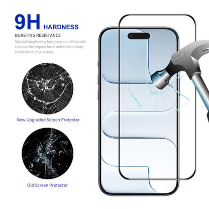 For iPhone Air 2pcs ENKAY Thickened Glue No White Edge High Aluminum-silicon Tempered Glass Film - iPhone Air Tempered Glass by ENKAY | Online Shopping UK | buy2fix