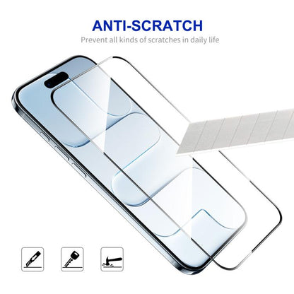 For iPhone Air 2pcs ENKAY Thickened Glue No White Edge High Aluminum-silicon Tempered Glass Film - iPhone Air Tempered Glass by ENKAY | Online Shopping UK | buy2fix
