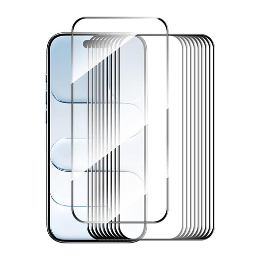 For iPhone Air 10pcs ENKAY Thickened Glue No White Edge High Aluminum-silicon Tempered Glass Film - iPhone Air Tempered Glass by ENKAY | Online Shopping UK | buy2fix