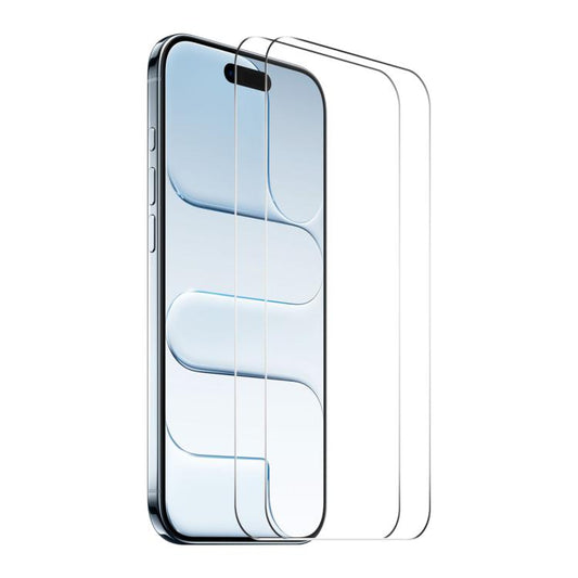 For iPhone Air 2pcs ENKAY Thickened Glue No White Edge 9H Big Arc Edge High Aluminum-silicon Tempered Glass Film - iPhone Air Tempered Glass by ENKAY | Online Shopping UK | buy2fix