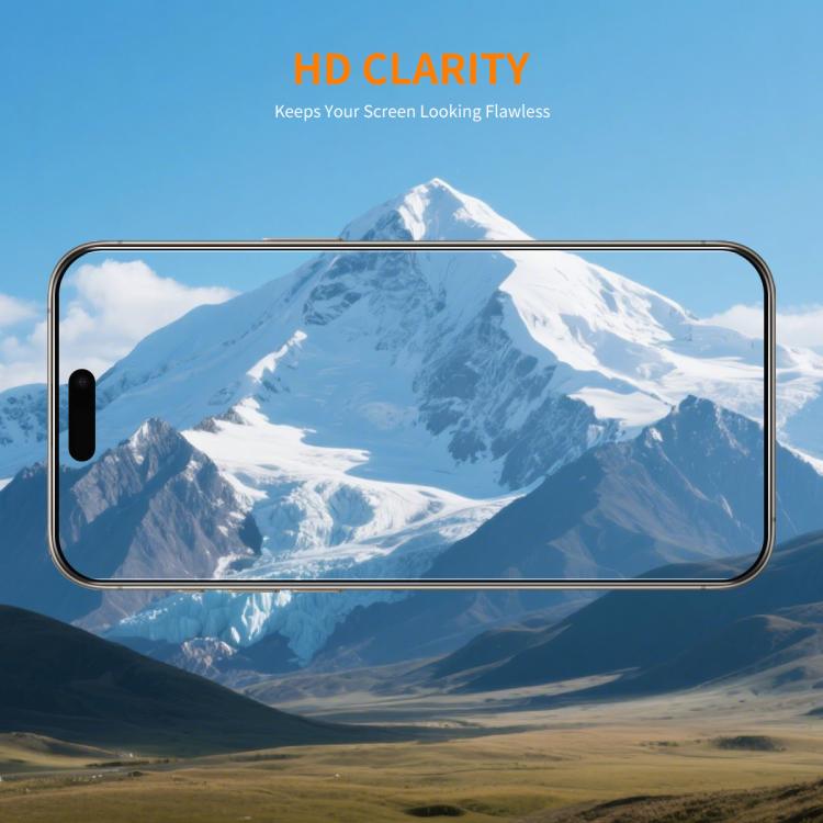 For iPhone Air 2pcs ENKAY Thickened Glue No White Edge 9H Big Arc Edge High Aluminum-silicon Tempered Glass Film - iPhone Air Tempered Glass by ENKAY | Online Shopping UK | buy2fix