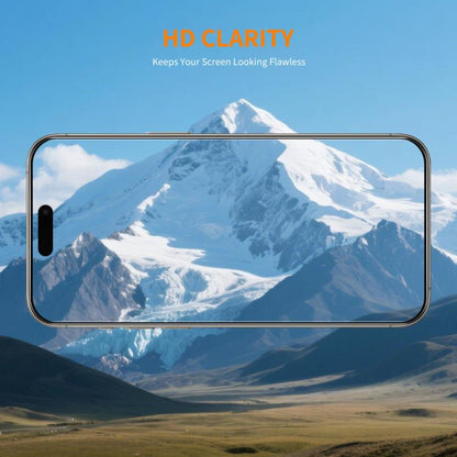 For iPhone Air 2pcs ENKAY Thickened Glue No White Edge 9H Big Arc Edge High Aluminum-silicon Tempered Glass Film - iPhone Air Tempered Glass by ENKAY | Online Shopping UK | buy2fix