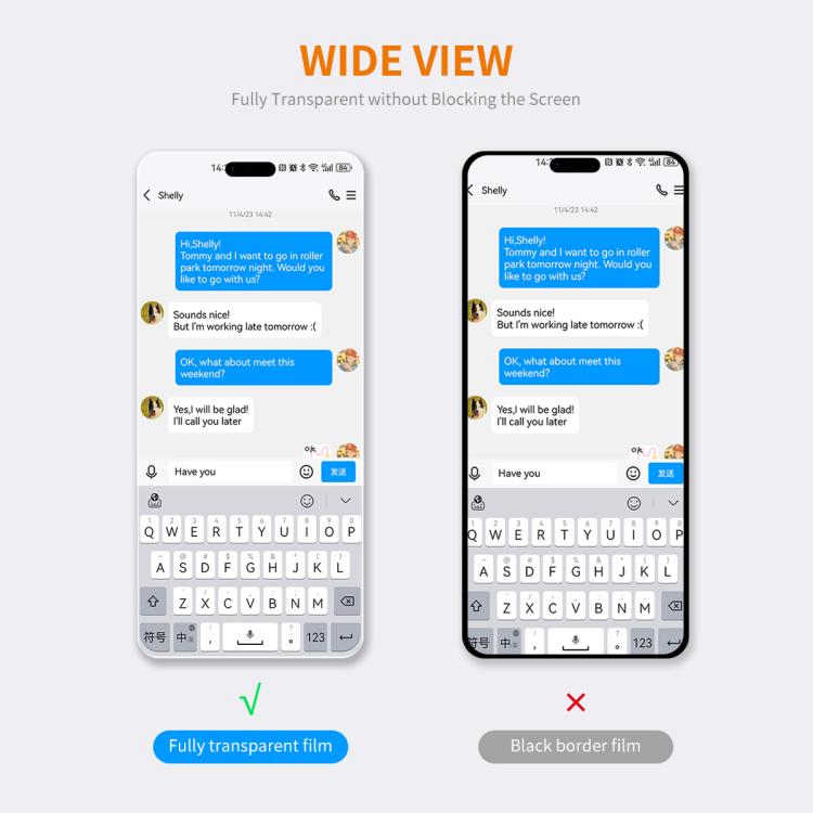 For iPhone Air 5pcs ENKAY Thickened Glue No White Edge 9H Big Arc Edge High Aluminum-silicon Tempered Glass Film - iPhone Air Tempered Glass by ENKAY | Online Shopping UK | buy2fix