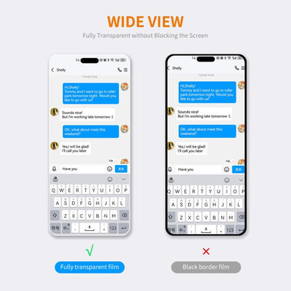 For iPhone Air 5pcs ENKAY Thickened Glue No White Edge 9H Big Arc Edge High Aluminum-silicon Tempered Glass Film - iPhone Air Tempered Glass by ENKAY | Online Shopping UK | buy2fix
