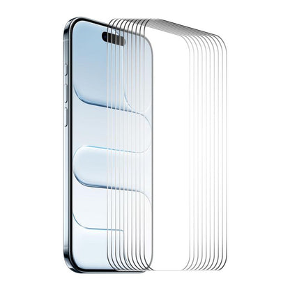 For iPhone Air 10pcs ENKAY Thickened Glue No White Edge 9H Big Arc Edge High Aluminum-silicon Tempered Glass Film - iPhone Air Tempered Glass by ENKAY | Online Shopping UK | buy2fix