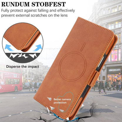 For iPhone Air Kalebol Strong Magnetic MagSafe Ring 2 In 1 Split Leather Phone Case(Brown) - iPhone Air Cases by Kalebol | Online Shopping UK | buy2fix
