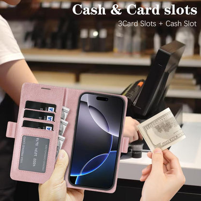 For iPhone Air Kalebol Strong Magnetic MagSafe Ring 2 In 1 Split Leather Phone Case(Rose Gold) - iPhone Air Cases by Kalebol | Online Shopping UK | buy2fix