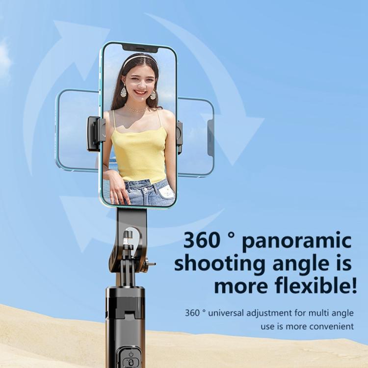K27 Smartphone Extendable Live Streaming 4-Leg Stand Bluetooth Selfie Stick(Black) - Selfie Sticks by buy2fix | Online Shopping UK | buy2fix