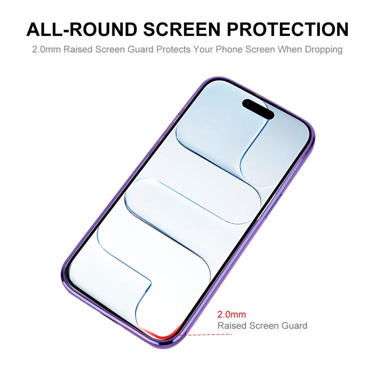 For iPhone Air ENKAY Hat-Prince Magsafe Electroplated TPU Clear Shockproof Phone Case(Pink) - iPhone Air Cases by ENKAY | Online Shopping UK | buy2fix