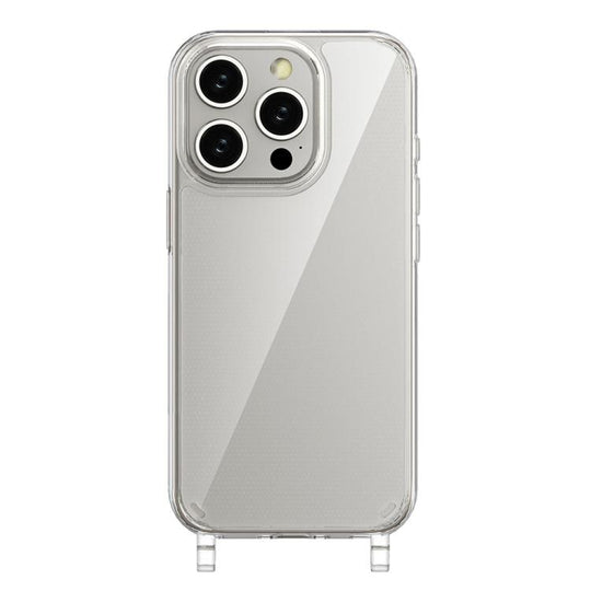For iPhone 13 Pro Max Kalebol Minimalist Transparent Lanyard Integrated Phone Case(Transparent)