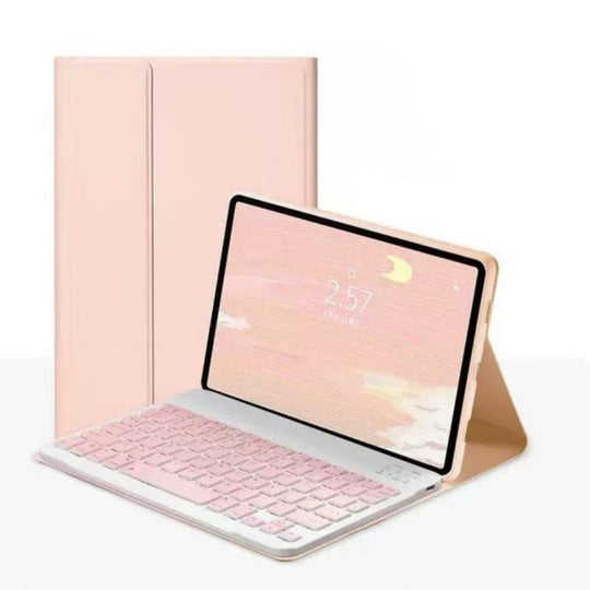 For Huawei MediaPad M6 10.8 Split Design Bluetooth Keyboard Case with Magnetic Attachment(Pink)
