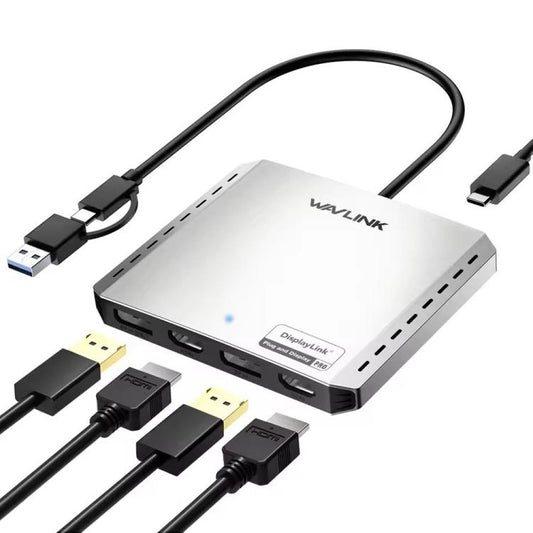 WAVLINK UG7501DH 85W Upstream Charging 2DP + 2HD Converter 4K / 8K Display Adapter -  by WAVLINK | Online Shopping UK | buy2fix