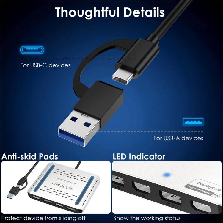 WAVLINK UG7501D 85W Upstream Charging 4 DP Converter 4K / 8K Display Adapter -  by WAVLINK | Online Shopping UK | buy2fix