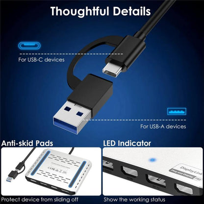 WAVLINK UG7501D 85W Upstream Charging 4 DP Converter 4K / 8K Display Adapter -  by WAVLINK | Online Shopping UK | buy2fix