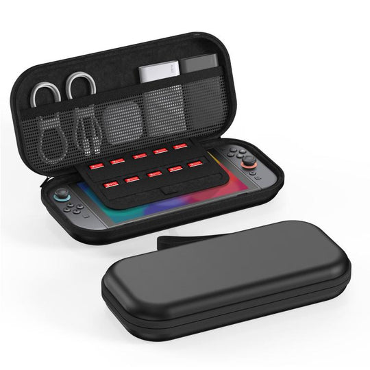 For Nintendo Switch 2 Game Console PU Leather Protective Storage Bag(Black)
