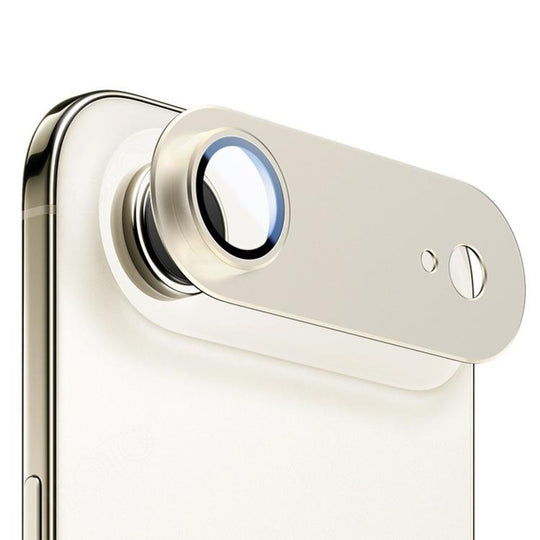 For iPhone Air Kalebol Armor Full-Coverage Metal Lens Ring Protector Film(Light Gold)