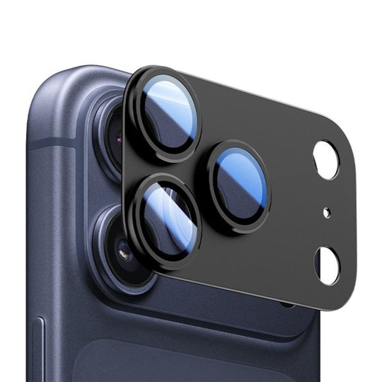 For iPhone 17 Pro Kalebol Armor Full-Coverage Metal Lens Ring Protector Film(Black)