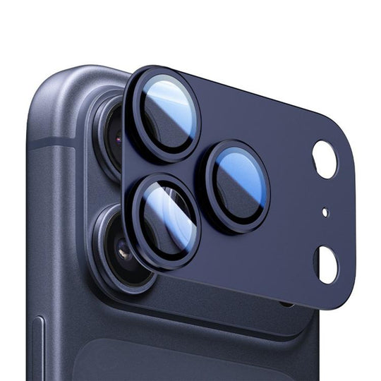 For iPhone 17 Pro Kalebol Armor Full-Coverage Metal Lens Ring Protector Film(Blue)