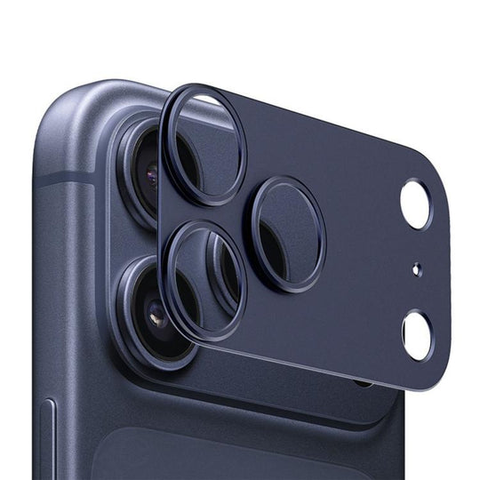 For iPhone 17 Pro Kalebol Metal Convex Hollow Lens Protector Ring(Blue)