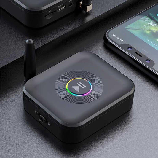 GR01 Bluetooth Receiver with Antenna, TF Card Slot, 3.5mm AUX Bluetooth Adapter for Car Speaker, Amplifier, Hands-Free Audio - Audio Receiver Transmitter by buy2fix | Online Shopping UK | buy2fix