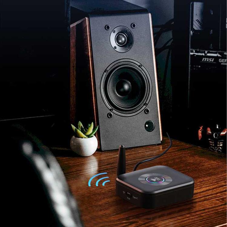 GR01 Bluetooth Receiver with Antenna, TF Card Slot, 3.5mm AUX Bluetooth Adapter for Car Speaker, Amplifier, Hands-Free Audio - Audio Receiver Transmitter by buy2fix | Online Shopping UK | buy2fix