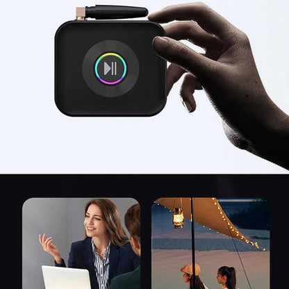 GR01 Bluetooth Receiver with Antenna, TF Card Slot, 3.5mm AUX Bluetooth Adapter for Car Speaker, Amplifier, Hands-Free Audio - Audio Receiver Transmitter by buy2fix | Online Shopping UK | buy2fix