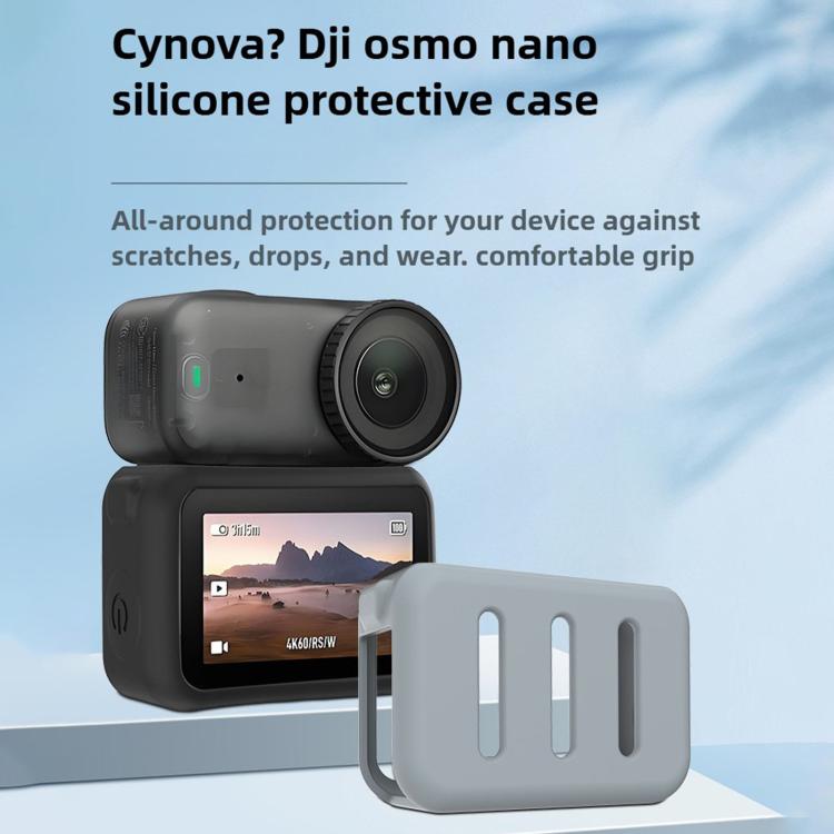 For DJI Osmo Nano Sports Camera Body Silicone Protective Cover(Grey) - Case & Bags by buy2fix | Online Shopping UK | buy2fix