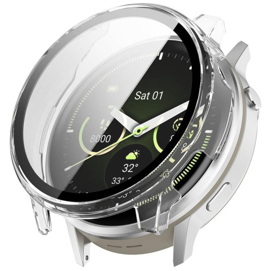 For Garmin Venu 4 45mm Tempered Film Integrated PC Watch Protective Cover(Transparent)