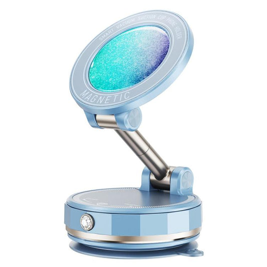 SD17 Rhinestone Epoxy Design Starry Sky Pattern Folding Car Phone Navigation Vacuum Suction Holder(Blue) - Universal Car Holders by buy2fix | Online Shopping UK | buy2fix