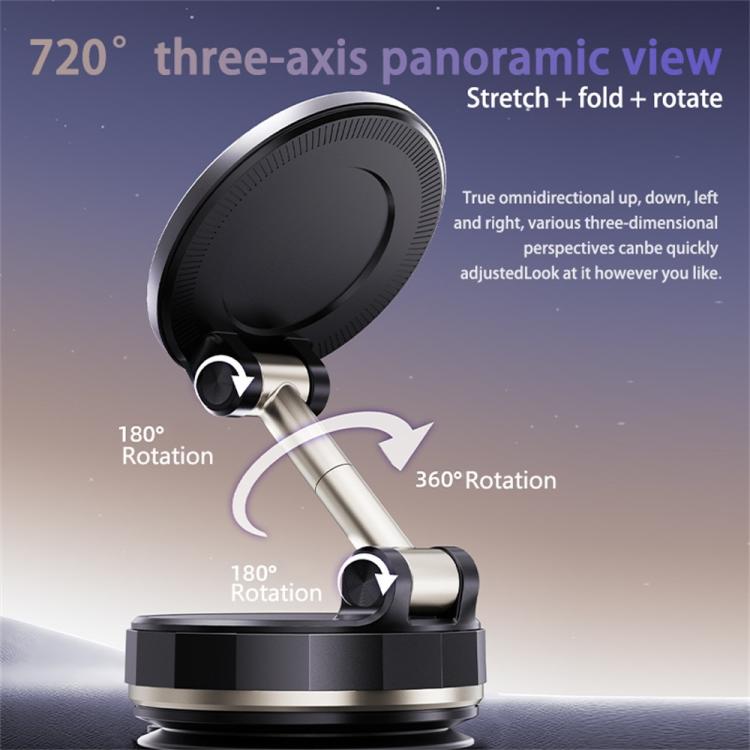 SD17 Rhinestone Epoxy Design Starry Sky Pattern Folding Car Phone Navigation Vacuum Suction Holder(Blue) - Universal Car Holders by buy2fix | Online Shopping UK | buy2fix