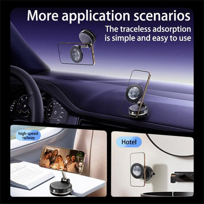 SD17 Rhinestone Epoxy Design Starry Sky Pattern Folding Car Phone Navigation Vacuum Suction Holder(Blue) - Universal Car Holders by buy2fix | Online Shopping UK | buy2fix