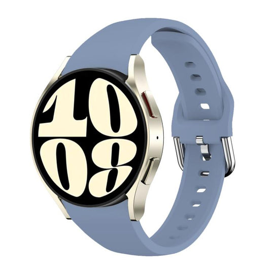 For Samsung Galaxy Watch FE / 7 / 6 / 5 / 4 Slim Silicone Watch Band(Ultramarine)