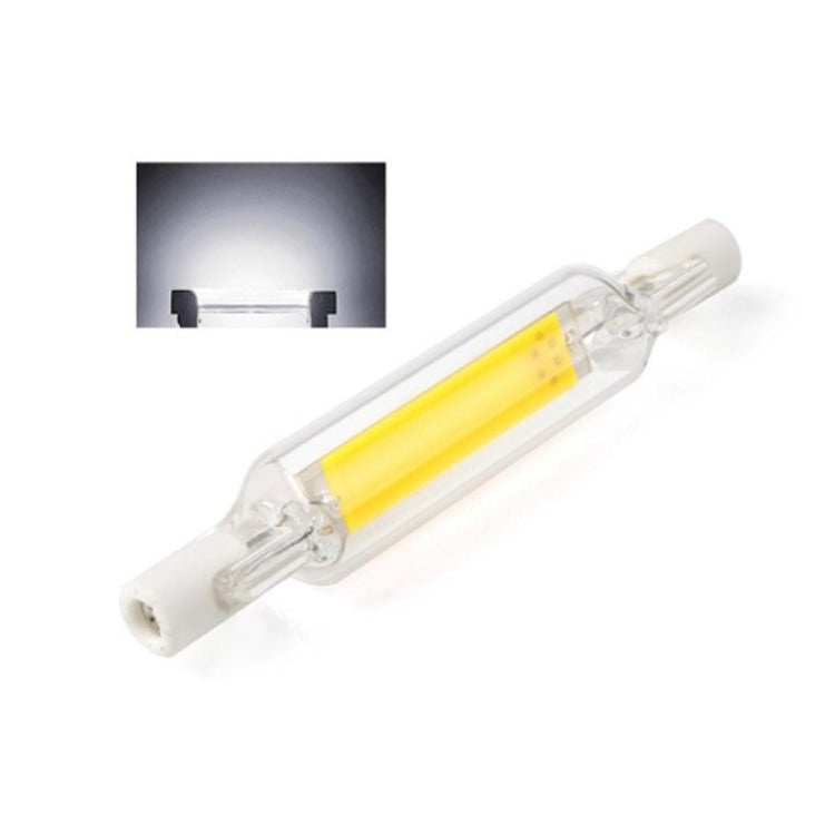 R7S 5W COB LED Lamp Bulb Glass Tube for Replace Halogen Light Spot Light,Lamp Length: 78mm, AC:110v(Cool White) by buy2fix