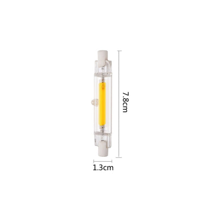 R7S 5W COB LED Lamp Bulb Glass Tube for Replace Halogen Light Spot Light,Lamp Length: 78mm, AC:110v(Cool White) by buy2fix
