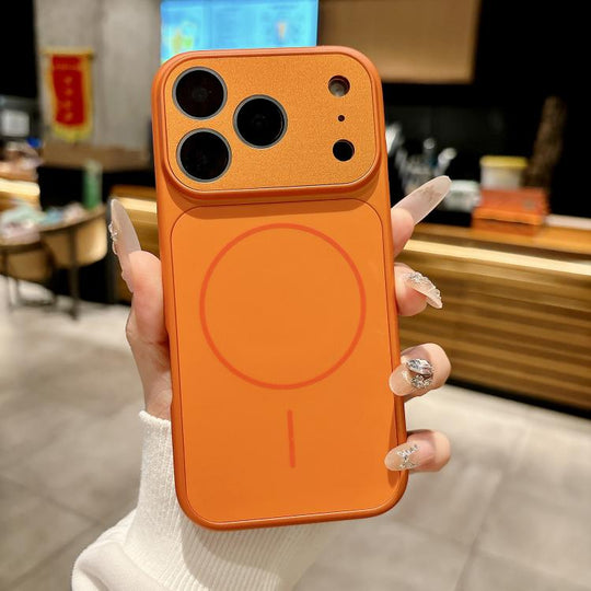 For iPhone 17 Pro Max Dunjia Organic Silicone MagSafe Shockproof Phone Case(Orange)