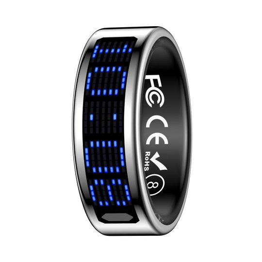 SR16 SIZE 12 Smart Ring, Support Heart Rate / Blood Oxygen / Sleep Monitoring / Multiple Sports Modes(Silver)