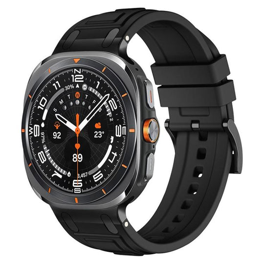 For Galaxy Watch Ultra2 2026 / 2025 / 1 2024 Triple-Layer Armour Silicone Watch Band(Black)