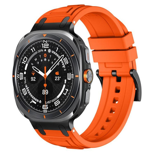For Galaxy Watch Ultra2 2026 / 2025 / 1 2024 Triple-Layer Armour Silicone Watch Band(Orange)