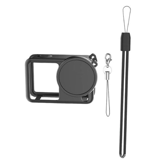 For DJI Osmo Action 6 Action Cameras Body Lens Cap Silicone Protective Cover(Black)