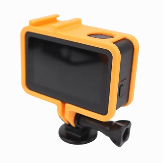 For DJI Osmo Action 6 Cold Shoe Cage Expansion Adapter Frame(Yellow)