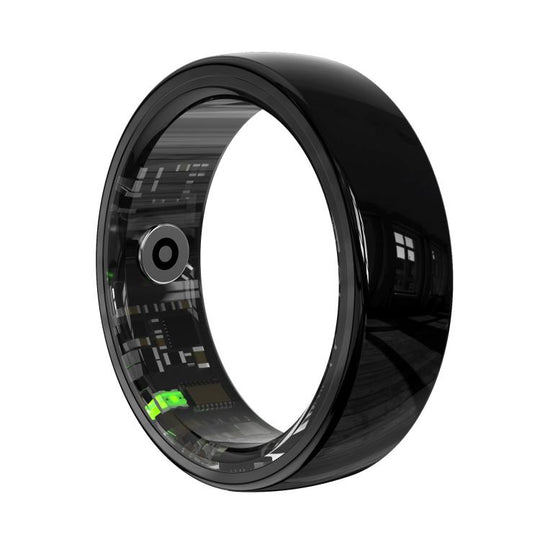 R12 SIZE 12 Smart Ring, Support Heart Rate / Blood Oxygen / Sleep Monitoring / Female Health(Black)