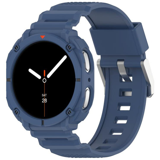 For Galaxy Watch9 / 8 40mm Solid Color Watch Shell Integrated TPU Watch Band(Blue)