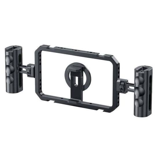 SCG-P03 Dual-Handle Magnetic 61-85mm Clip Range Aluminum Alloy Smartphone Video Stabilizer Frame