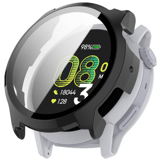 For COROS PACE 4 Tempered Film Integrated PC Watch Protective Case(Black)