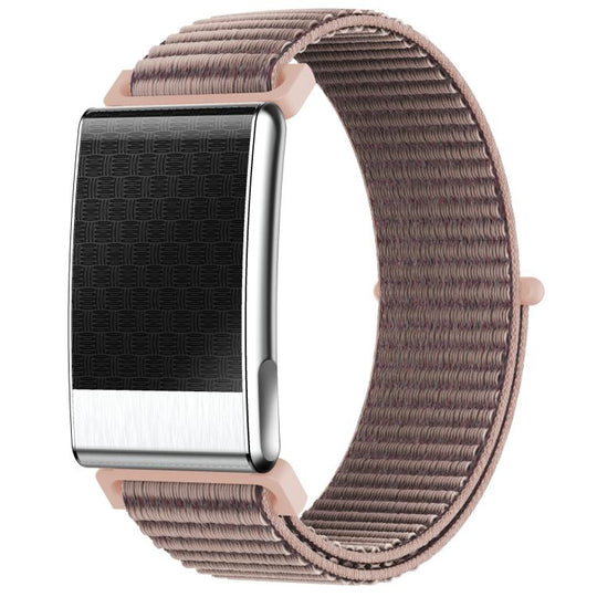 E900 Screenless BT Smart Bracelet Woven Strap, Support ECG Heart Health Analysis / Health Monitoring(Pink)