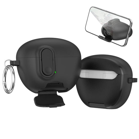 For Huawei FreeBuds 6i God of War Series Snap Lock Mount Shockproof Earphone Protective Case(Black)