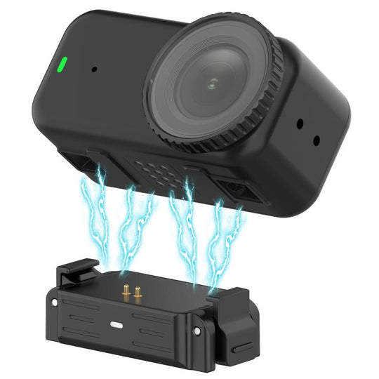 For DJI Osmo Nano Quick Release 1/4 Thread Adapter Charging Base, Compatible With Action 6, But Not Support Charging(Black)