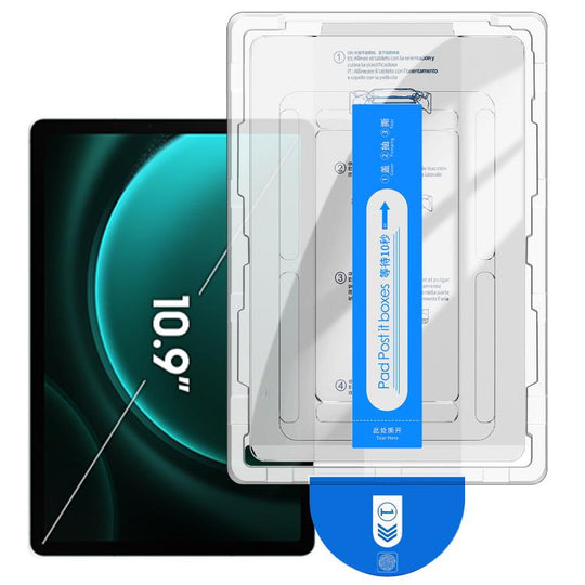 For Samsung Galaxy Tab S11 / S10 Lite Easy Install Box Dust-Free Curved Edge HD Tempered Glass Film