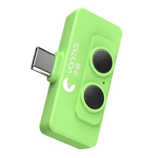 YANMAI R6 Vlogging / Recording Type-C Mini Microphone AI + ANC Smart Noise Reduction Mic(Green)
