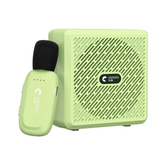YANMAI K5 Teaching / Training 2.4G Wireless Bluetooth Voice Amplifier Lapel Microphone(Green)